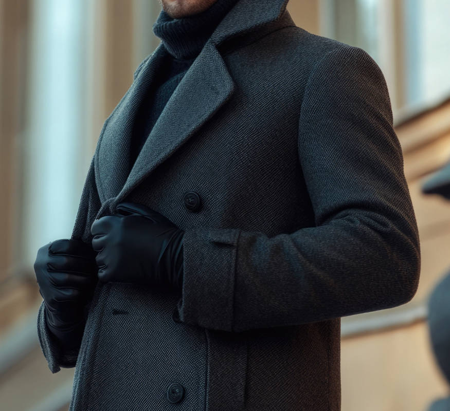 Charcoal Double Breasted Coat