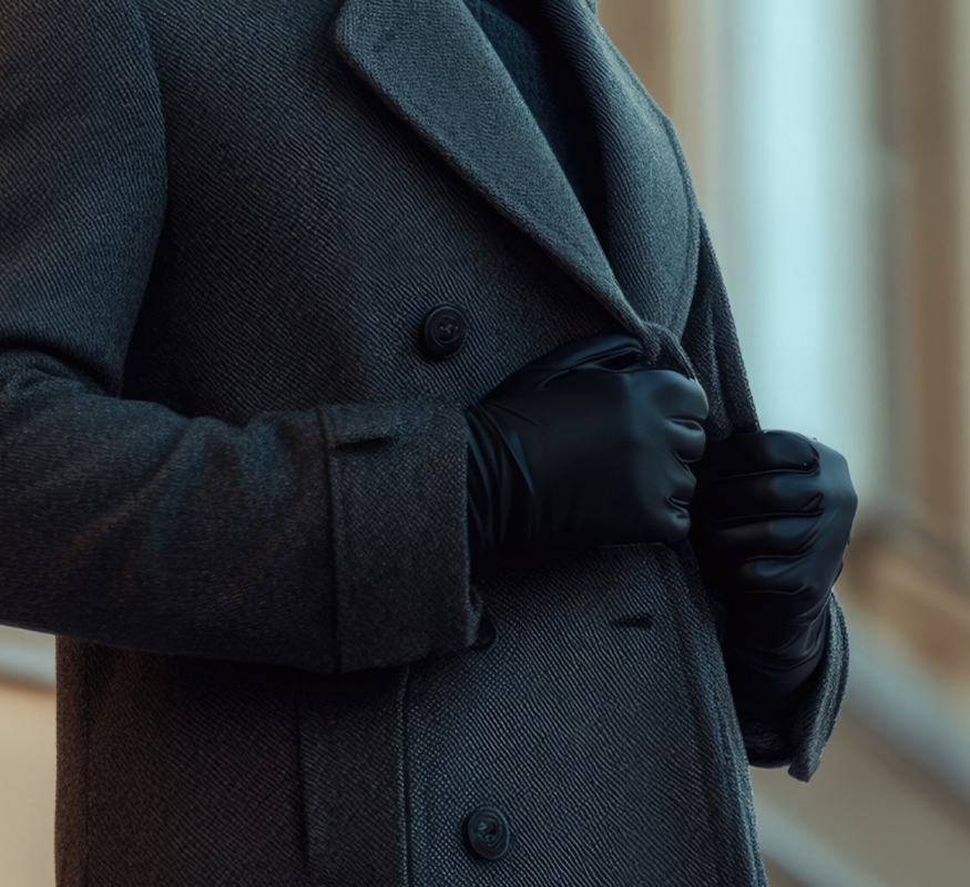 Charcoal Double Breasted Coat